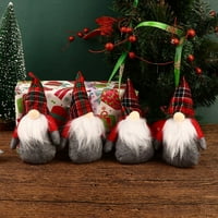 Magecru božićne bez lica GNOME Santa Xmas Tree visi ukras ukras za lutke