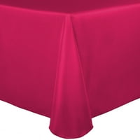 Ultimate Textile Satin Oval Stolcloth - za kućne trpezarije, Cerise Pink