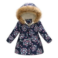 Topli kaputi za djevojčice dječje dijete dječje zimske guste tople parke s kapute od vjetra za 8 godina