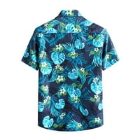 wendunide polo majice za muškarce muške ljetne havaje velike veličine rever od tiskanog otrcavanja casual