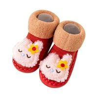 Dječja toddler meke cipele jesen i zimske udobne cipele slatka crtani uzorak zečji medvjeda dječji pamučni