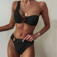 FSqjgq Womens Spysuits setovi slatki bikini i prugasti bikini novi europski i američki odvojeni kupaći