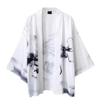 Polo majice za muškarce Ljetne japanske rukave s pet point rukava kimono muške i ženske ogrtače jacke