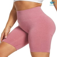 Deago High Squist Yoga kratke hlače za žene Butt Lift Workout Tummy Control BIKE Hlače za vježbanje