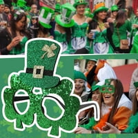 Naslon za uređenje dekora za zabavu Zeleni šešir Irske praznične čaše Foto Propisi St Patricks Day Dekoracije