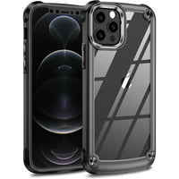 AOMODAI futrola za slučaj iPhone Pro Pro MA, zaštita od upijanja udara, izdržljiv akrilni okvir, okvir metalnih sočiva