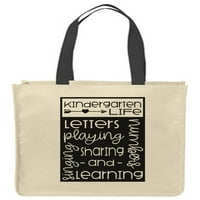Platnene torbe za torbe za vrtić Životni učitelj karijere karijere djeca s kupovinom za višekratnu upotrebu
