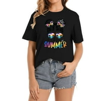 Pozdrav ljeto Neredy Bun Djevojčica Havaii Beach Ljeto VA Ženska grafička majica, meka i prozračna majica