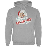 Božićni Djed Mraz ne ne, ne smiješne muške hoodie mornar