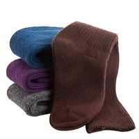 Ženski par Lian Style Duljina koljena Pletene vunene čarape od vune skinute FS veličine 7-9