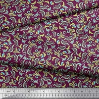 Soimoi ružičasti pamučni dres tkanine umjetnička cvjetna tiskana tkanina od dvorišta široka