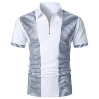 Men Polo košulja Redovna Fit Preppy odjeća na otvorenom Sportski tenis Košulje White S