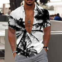 Ljetni trendi čišćenje Muška košulja Muška havajska majica Zabava s kratkim rukavima na majici Tropska