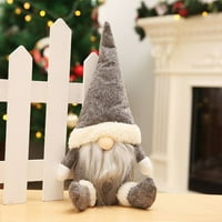 Božićna bez lica gnome santa pliša lutka božićni ukras igrački stol dekor