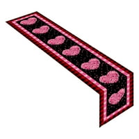 Dekoracija za Valentinovo pletena platna stolna stolna stolna stolna stolna ukras