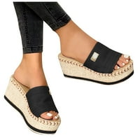 Cipele flops modni ljetni flip klinovi kauzalne žene ženske papuče ženske štenače veličine 8