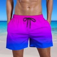 Muške kratke hlače Ljetne gradijent boje Boja Brzi sušenje Sportske hlače Casual Swim Kratki mužjak