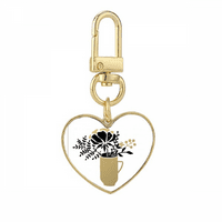 Cvjetna vaza citat zlatni držač za kvenstvo za ključeve za srce