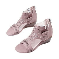 FESFESFES SLANDALS za ženske ljetne nove sandale s visokim petom klinca sandale