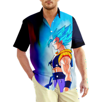 Muška havajska Top Dragon Ball Z Uzorak Šarene kratke hlače Havian košulja za parove za odmor
