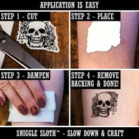 Engleski Mastiff Pas Čvrsta vodootporna privremena tetovaža Set lažna umjetnička kolekcija - crna