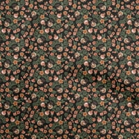 Onuone pamučni dres crne tkanine azijski suzani šivaće tkanina od dvorišta otisnuta DIY odjeća šiva
