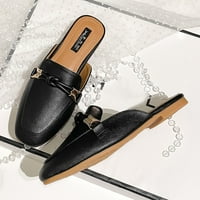 Ženske sandale Ljetne modne Ležerne prilike PU izvan polu-cipele za žene Crna veličina 7