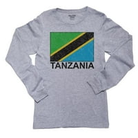 Zastava Tanzanije - Specijalna majica s dugim rukavima od vintage izdanka