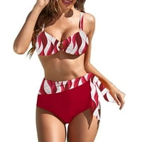 Plus size za žene za žene Bikini plus veličina Velika poprsje Havajska plaža uz plaža modna komisija