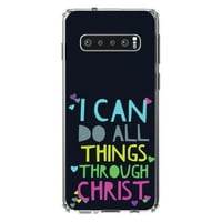 Distinconknk Clear Shootototoot hibridni slučaj za Samsung Galaxy S10 + Plus - TPU branik, akrilni leđa,