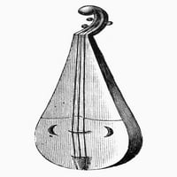 Muzički instrument: Lyra. NNLINE GRAVING, njemački, kraj 19. veka. Poster Print by