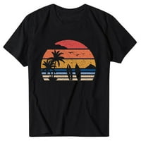 Košulje za ženska bluza na plaži Ljeto tiskane kratkih rukava surfanje ljetnim bluzama za žene za žene
