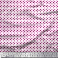 Soimoi ružičasti pamučni voile tkanine polka točkice tkanine otisci dvorišta široko
