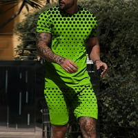 Muške odjeće s kratkim rukavima Sportska majica Leisure Prozračiva znojne kratke hlače ispisana odjeća