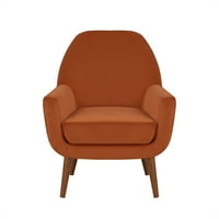Velvet Accent stolica, tapacirana bočna stolica sa visokim leđima i naslonom za leđa, moderna stolica
