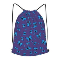 Purple plavi leptiri nacrtav ruksak za djecu vodootporna velika prijenosna izdržljiva za odrasle za