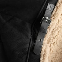 Muškarci Zimske fleke zgušnjavaju termički outcoat pričvršćivanje kapuljača kapuljača jakna patent patchwork