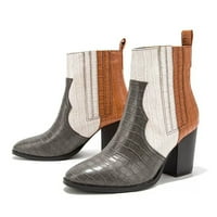 Čizme za gležnjeve za žene pokazivane kratke čizme Heel modne čizme casual cipele yutnsbel