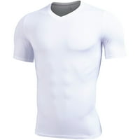 Fragarn Muns V izrez T majice Fit mišićno polo majice za muškarce kratki rukav suvi fit golf majice