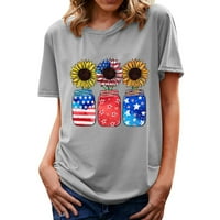 Košulje od 4. jula za žene Američka zastava Najpopularnije zaslona Neovisnosti Dan Nezavisnosti Ispiši