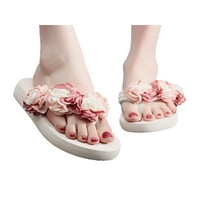 Avamo ženska modna elastična kaseta Flip flops cvjetni klinovi pune papuče cipele
