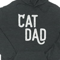 Cat tata unise cool siva fleece hoodie cijeni za prijatelja