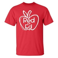 Crvena za majicu s kratkim rukavima za odrasle