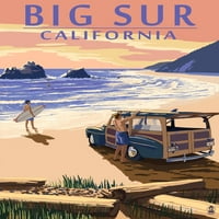 Big Sur, Kalifornija, Woody na plaži