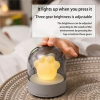 DaioSportSwear Clearance Claw Night Light za djecu, Paw Lamp sa muzičkom kutijom, svjetlina L-Evels,