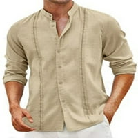 Majice NOLLA Muške štand na vrhu navratnika sputa tunička majica Men Comfy bluza s dugim rukavima siva