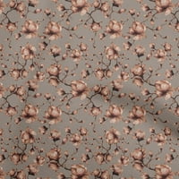 Onuone pamučne kambričke smeđa tkanina cvjetna haljina materijal materijal tkanina za ispis tkanina