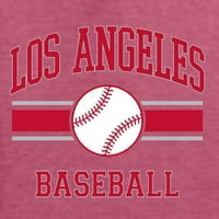 Divlji Bobby Grad Los Angeles Baseball Fantasy Fan Sports Unise Dukserice, Vintage Heather Red, Medium
