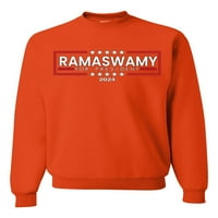 Divlji Bobby Ramaswamy za predsjedniče zvijezde Crveno-bijelo političko unise point-dukserica, narančasta,