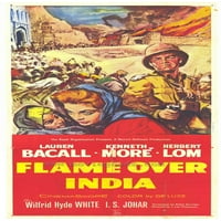 Plamen nad Indija Poster Film u Kenneth More Lauren Bacall Herbert Lom Wilfrid Hyde-White I.S. Johar